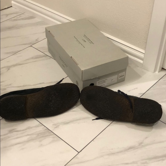 J Crew Suede MacAlister Boots Dark Navy 9.5 - Picture 4 of 5